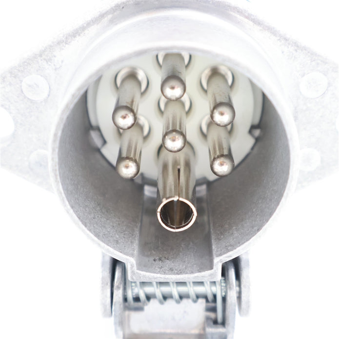 Elektromos aljzat 24V 7p sarus normál, alu