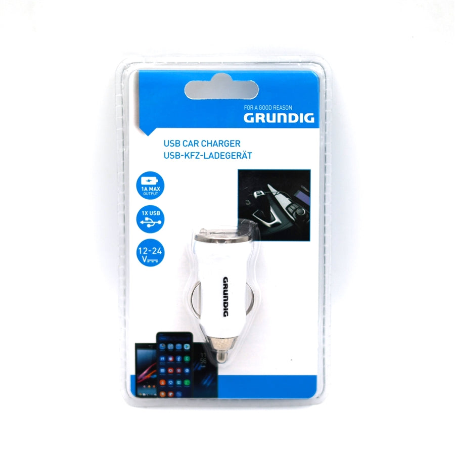 Töltő mini USB 1A 12/24V GRUNDIG