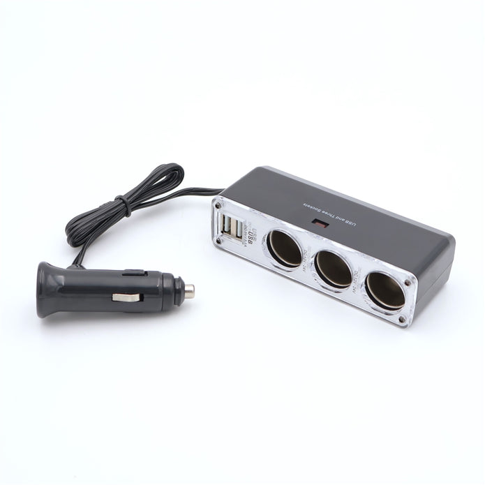 Szivargyújtó aljzat 3-as+ 2USB 3,1A 12/24V