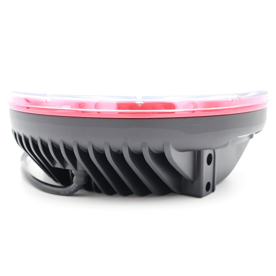 Távfényszóró kör LED 185W 12/24V, med