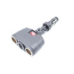 Szivargyújtó dugó 2-es+2USB 12/24V 8A