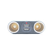 Szivargyújtó dugó 2-es+2USB 12/24V 8A