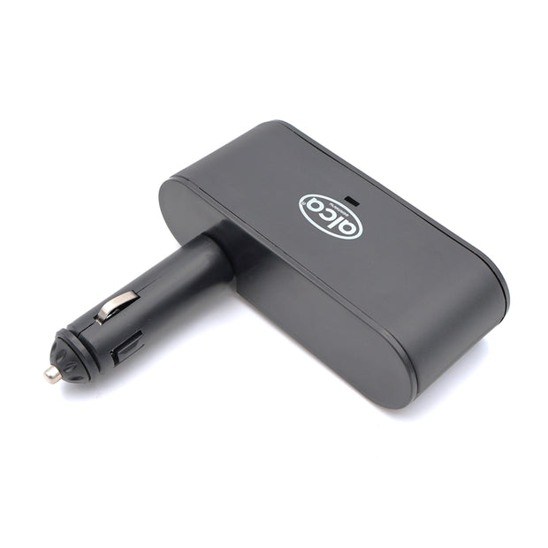 Szivargyújtó elosztó 3-as+USB 12V