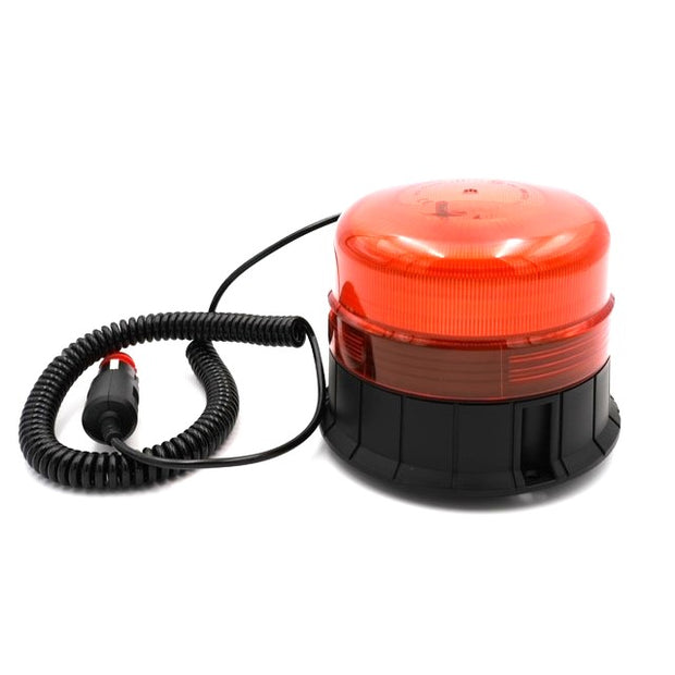 Villogó LED sárga mágn.lapos 12/24V