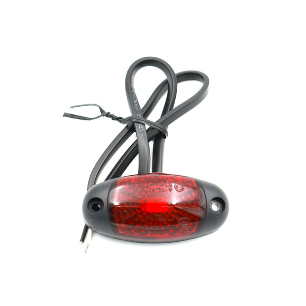 Lámpa helyzet LED ovál  piros kicsi