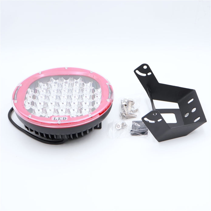 Távfényszóró kör LED 185W 12/24V, med
