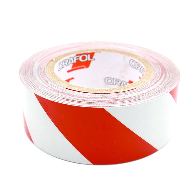 Fényvisszaverő csík,jobb,piros -fehér, 5 cm