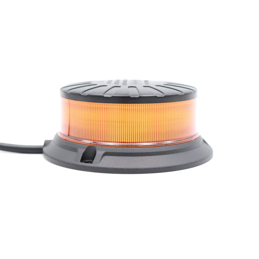 Villogó LED sárga sima talpas 12/24V, ultrv.fek.tető