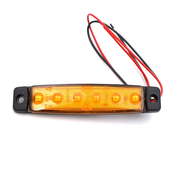 Lámpa helyzet csík 6LED 12V sárga
