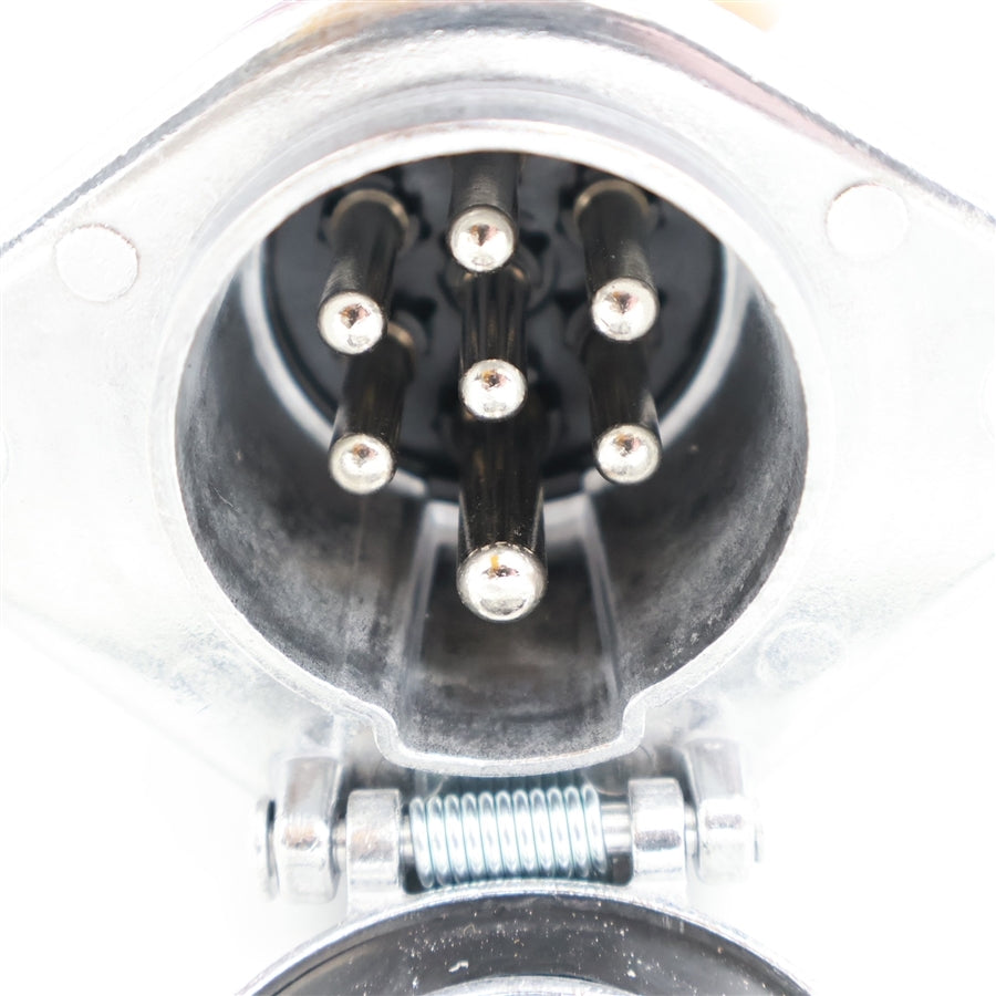 Elektromos aljzat 24V alu 7p normál