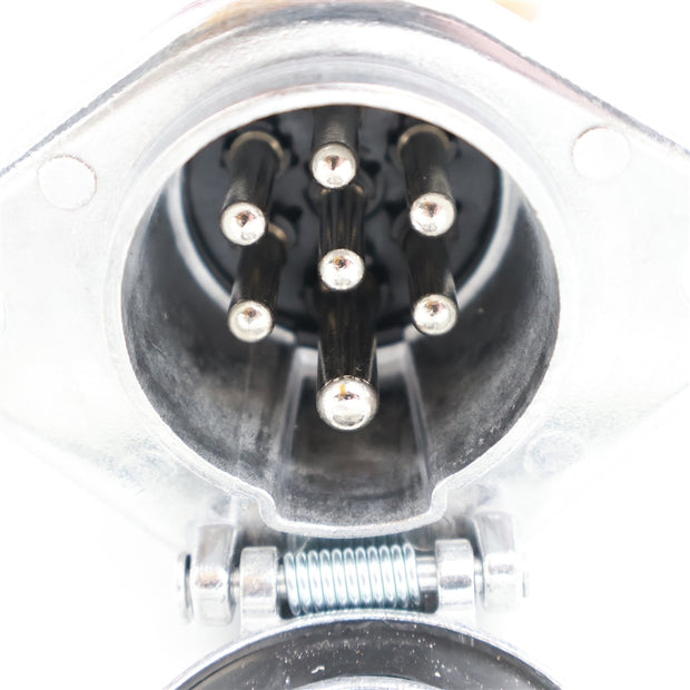 Elektromos aljzat 24V alu 7p normál