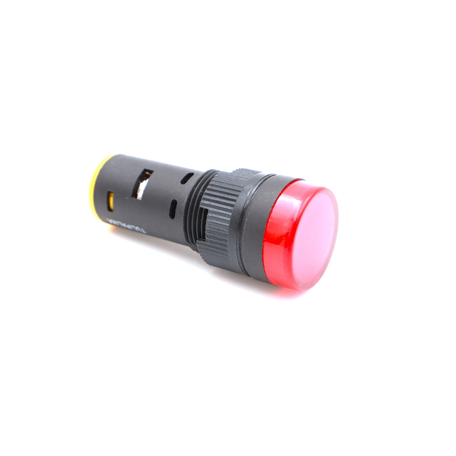 Visszajelző kör műa. 16mm 24V piros LED