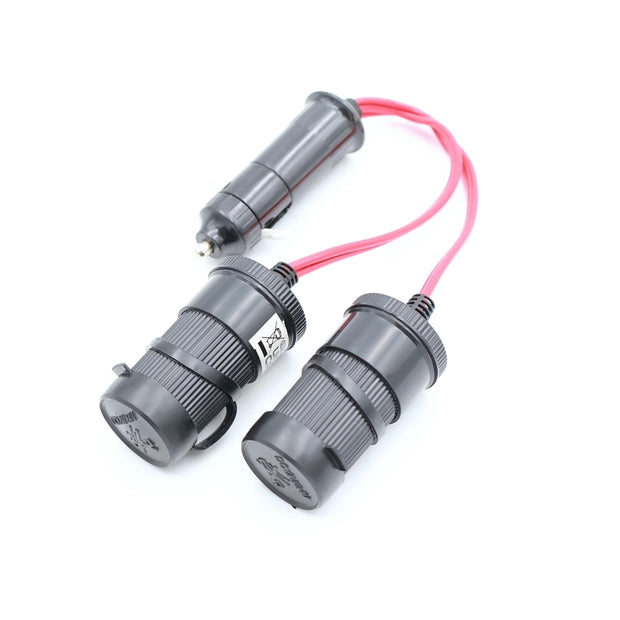 Szivargyújtó hosszabbító 2-es 12/24V 12A