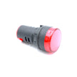 Visszajelző kör műa. 22mm 24V piros LED