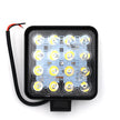Munkalámpa LED szögletes 48W 12/24V, terítő OP