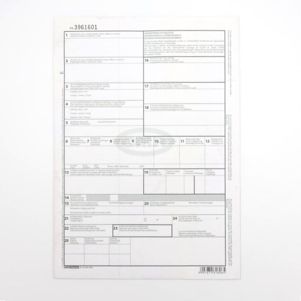 Nyomtatvány CMR 6 példány 200/cs