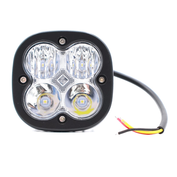 Munkalámpa LED szögletes 40W 12/24V, RBG