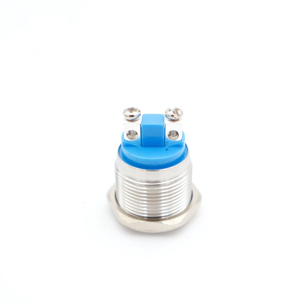 Visszajelző kör fém 19mm 24V fehér led