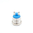 Visszajelző kör fém 19mm 24V piros led