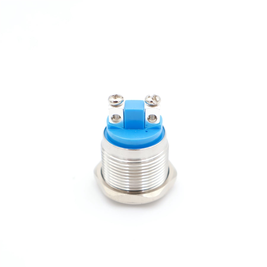 Visszajelző kör fém 19mm 24V piros led