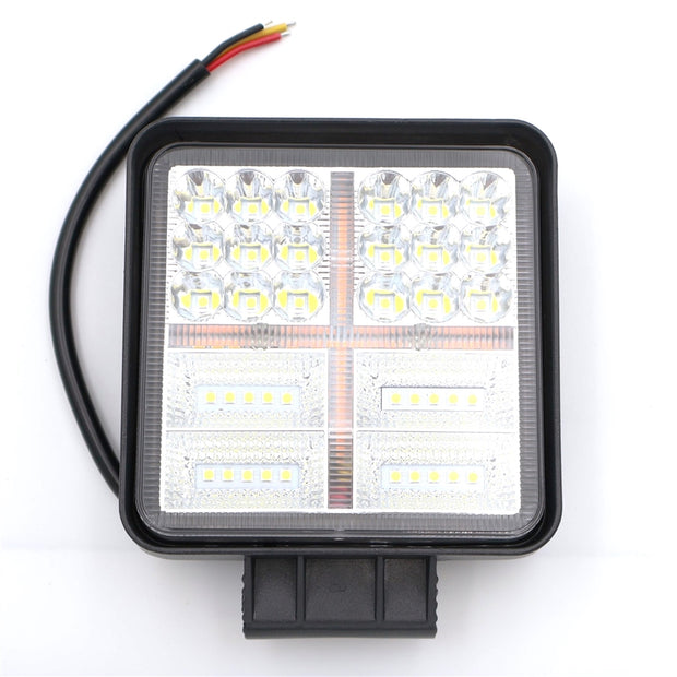 Munkalámpa LED szögletes 144W 12/24V, kombinált fény