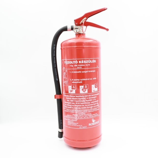 Tűzoltók készülék 6kg 43A 233B C