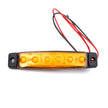 Lámpa helyzet csík 6LED 24V sárga
