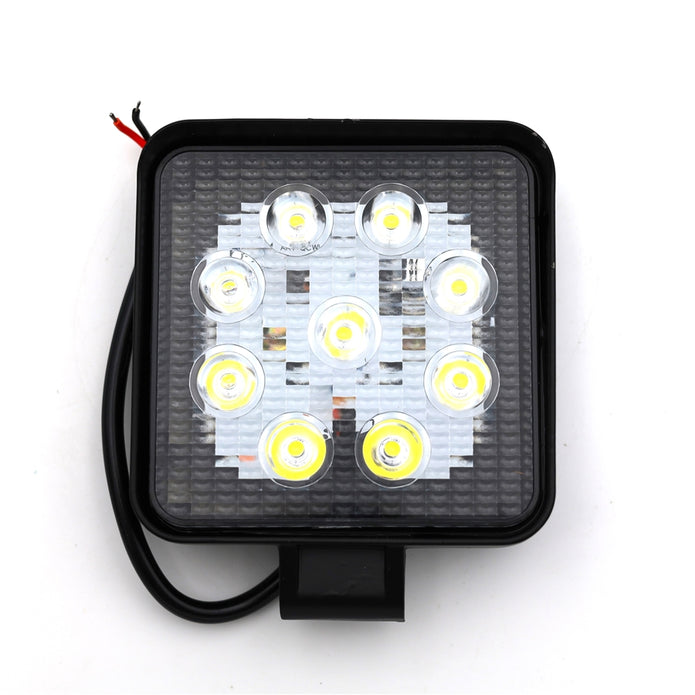 Munkalámpa LED szögletes 27W 12/24V terítő OP