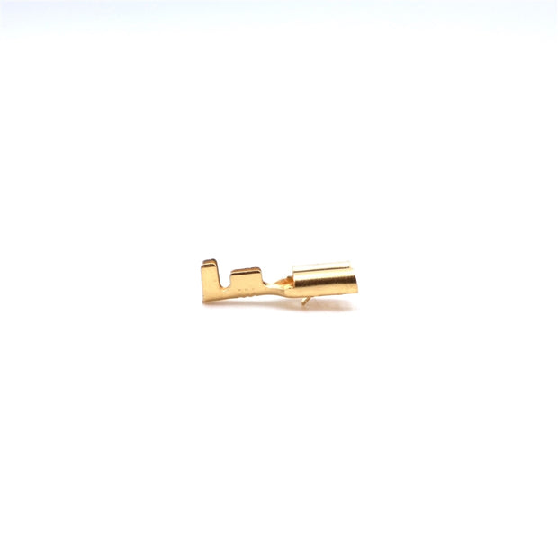 Kábelvég anya 6,3mm pöckös 1,0 - 2,5 mm2 kábelhez