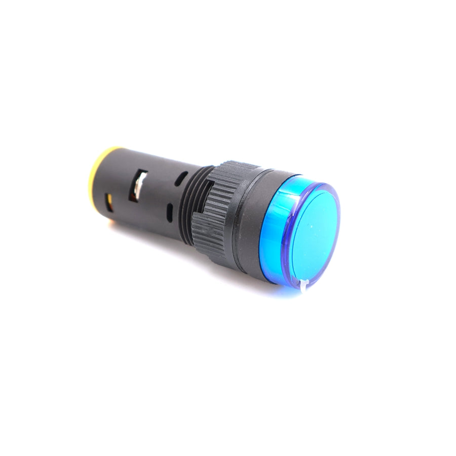 Visszajelző kör műa. 16mm 24V kék LED
