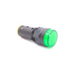 Visszajelző kör műa. 16mm 24V zöld LED