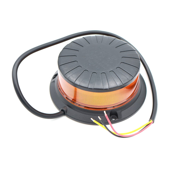 Villogó LED sárga sima talpas 12/24V, ultrv.fek.tető