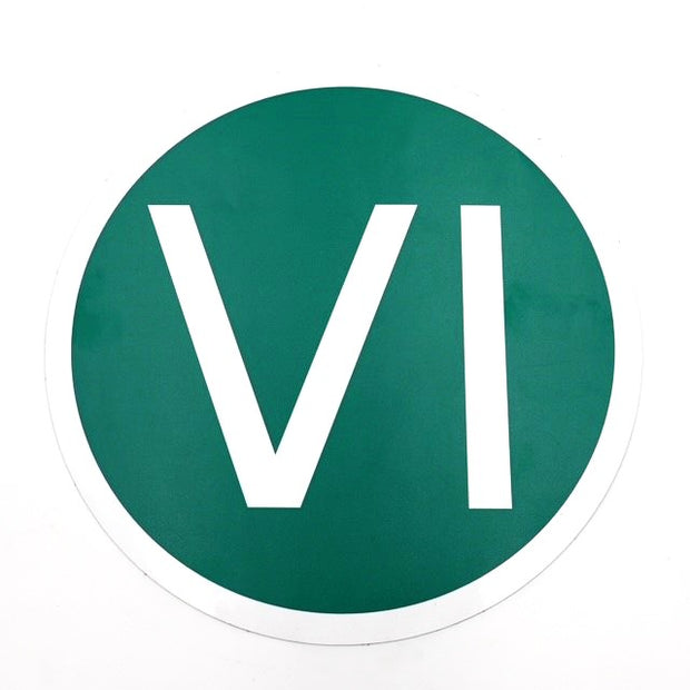 Matrica Biztonságos jármű VI 22cm