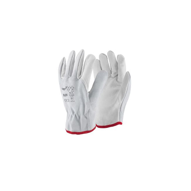Munkakesztyű bivalybőr gumis Top_buff-12-es méret