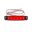 Lámpa helyzet csík 6LED 12v piros