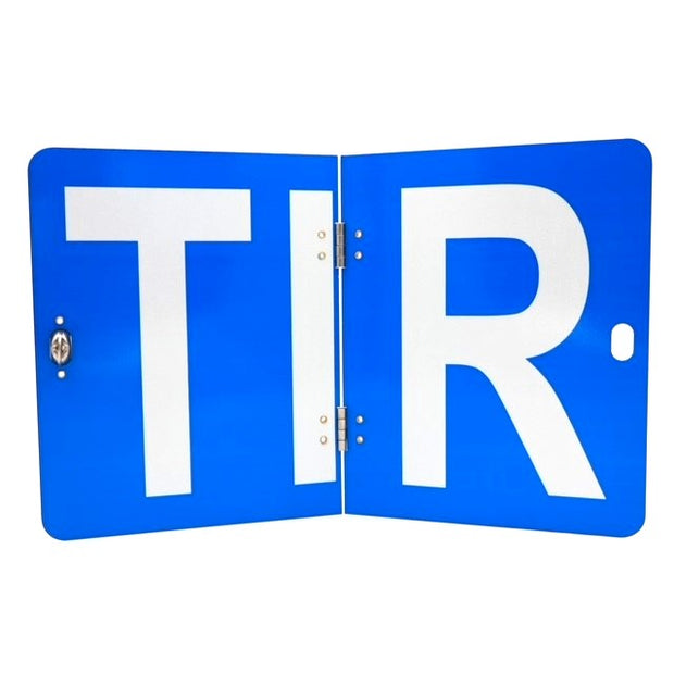 TIR tábla csukható